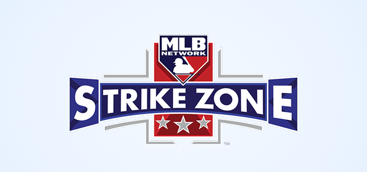 MLB Strike Zone logo on a white background.