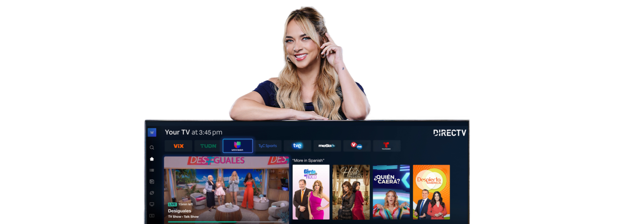 Colorful decorative text spelling ‘HOLA.’