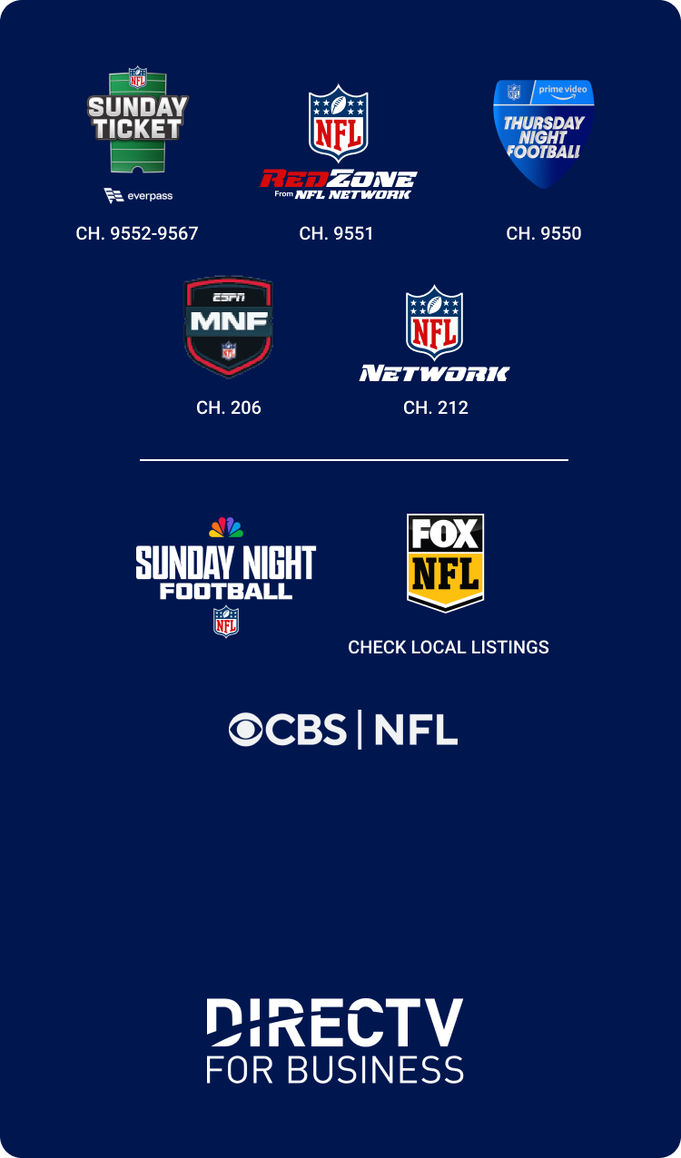 Sports TV Packages | DIRECTV FOR BUSINESS