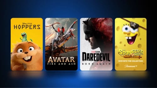 Popular current family friendly shows from apps like Netflix and Disney Plus.