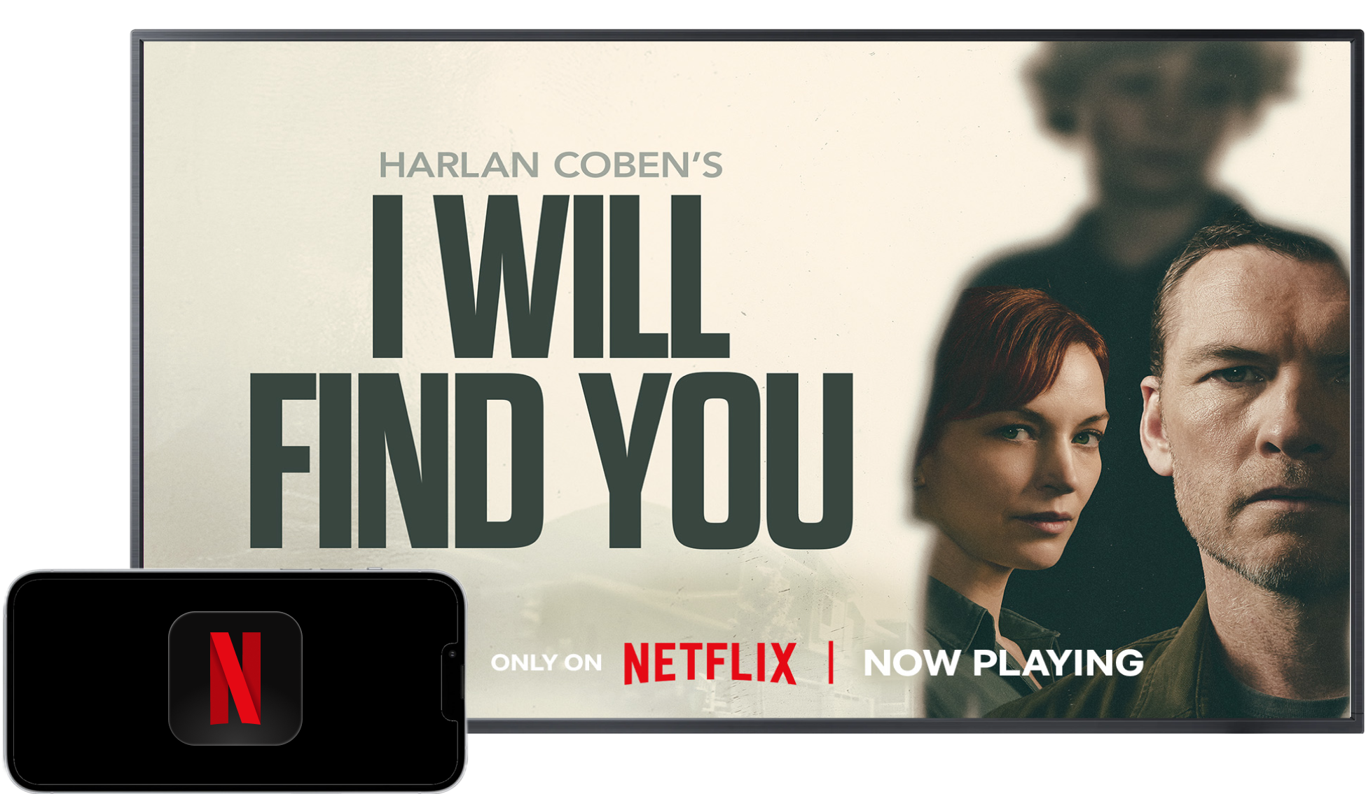 Netflix Standard plan featured on DIRECTV with Ransom Canyon streaming on TV and mobile devices