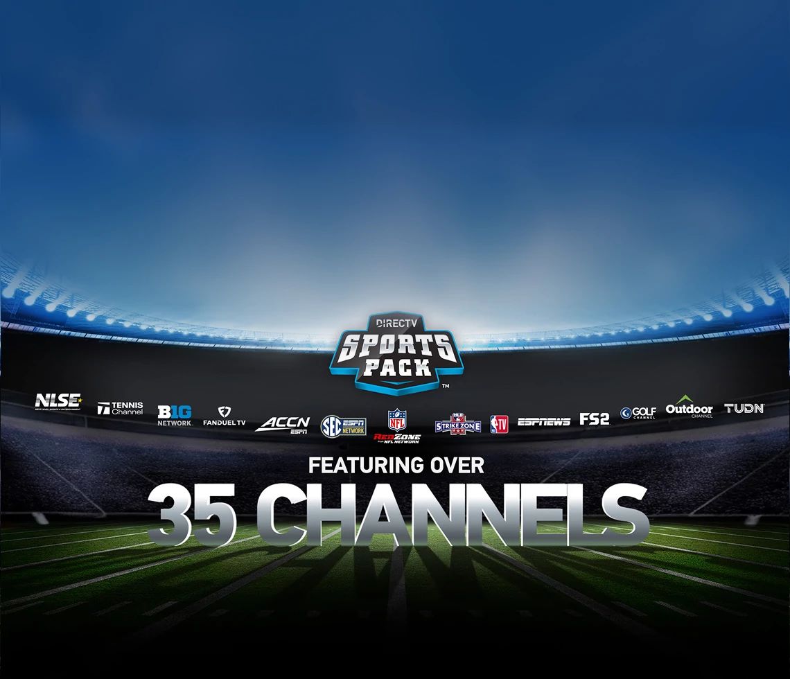 Featuring some of the over 35 channels included in Directv Sports Pack such as MLB Strike Zone and ESPN News.