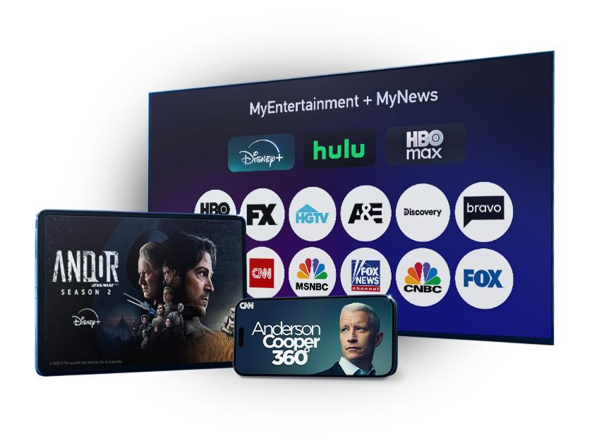 MyEntertainment plus MyNews Genre Packs and streaming subscriptions.