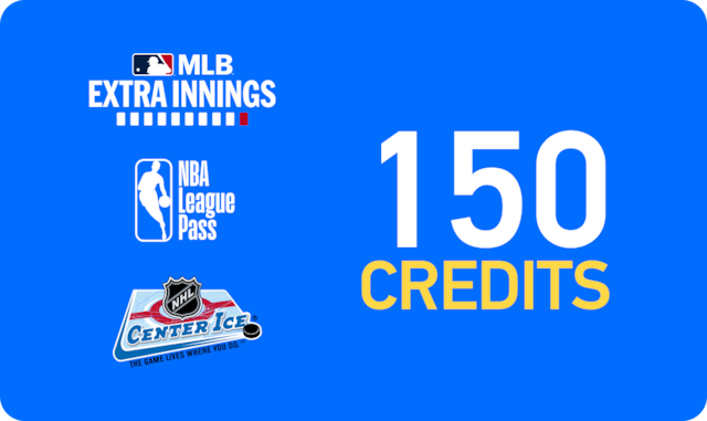 MLB EXTRA INNINGS, NBA League Pass, NHL CENTER ICE on DIRECTV FOR BUSINESS. 150 credits