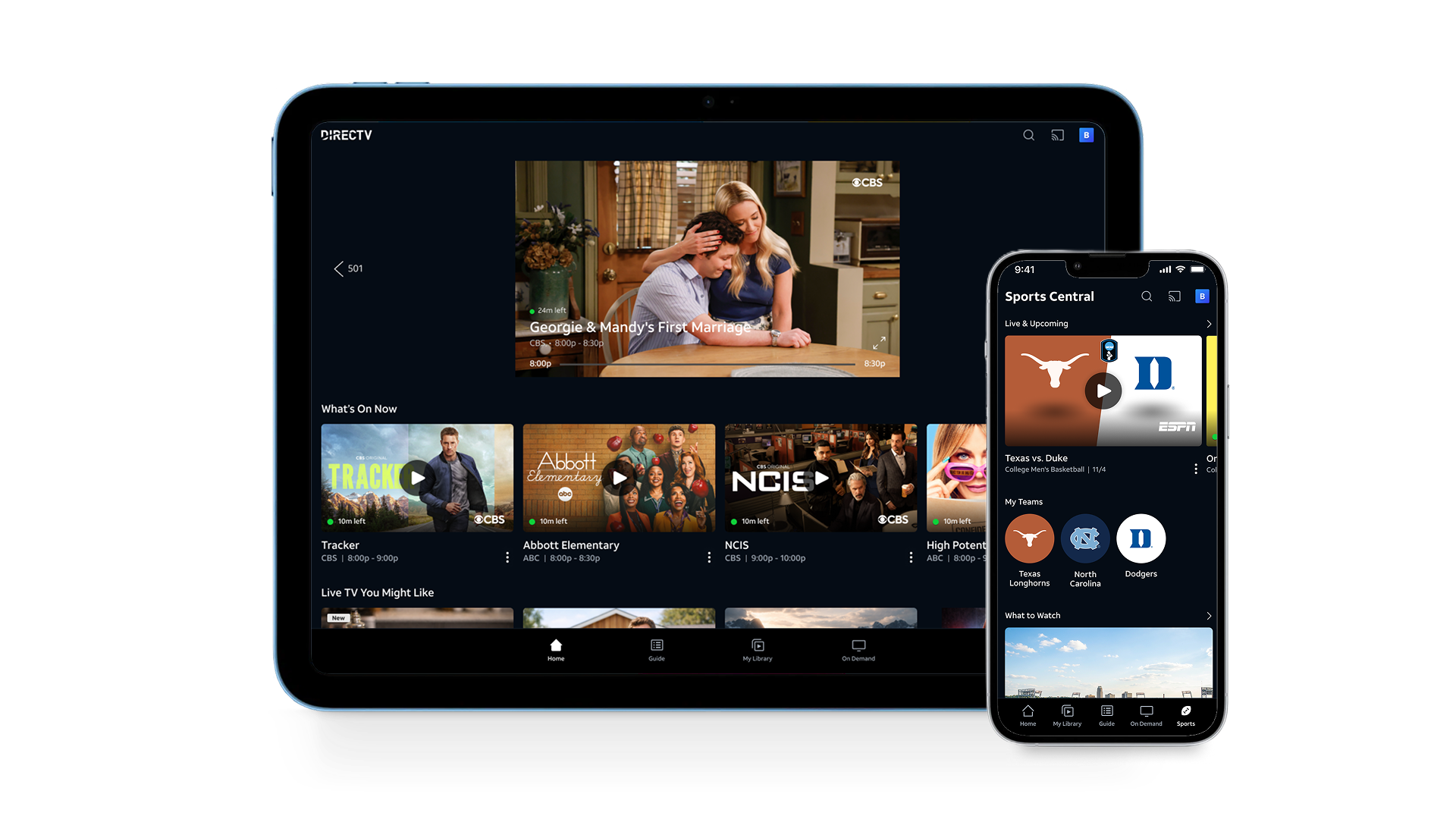 Content displaying on multiple screens.