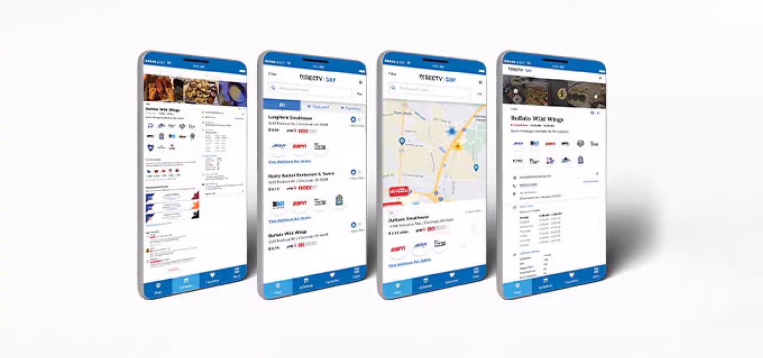 DIRECTV FOR BUSINESS Sports Bar Finder App