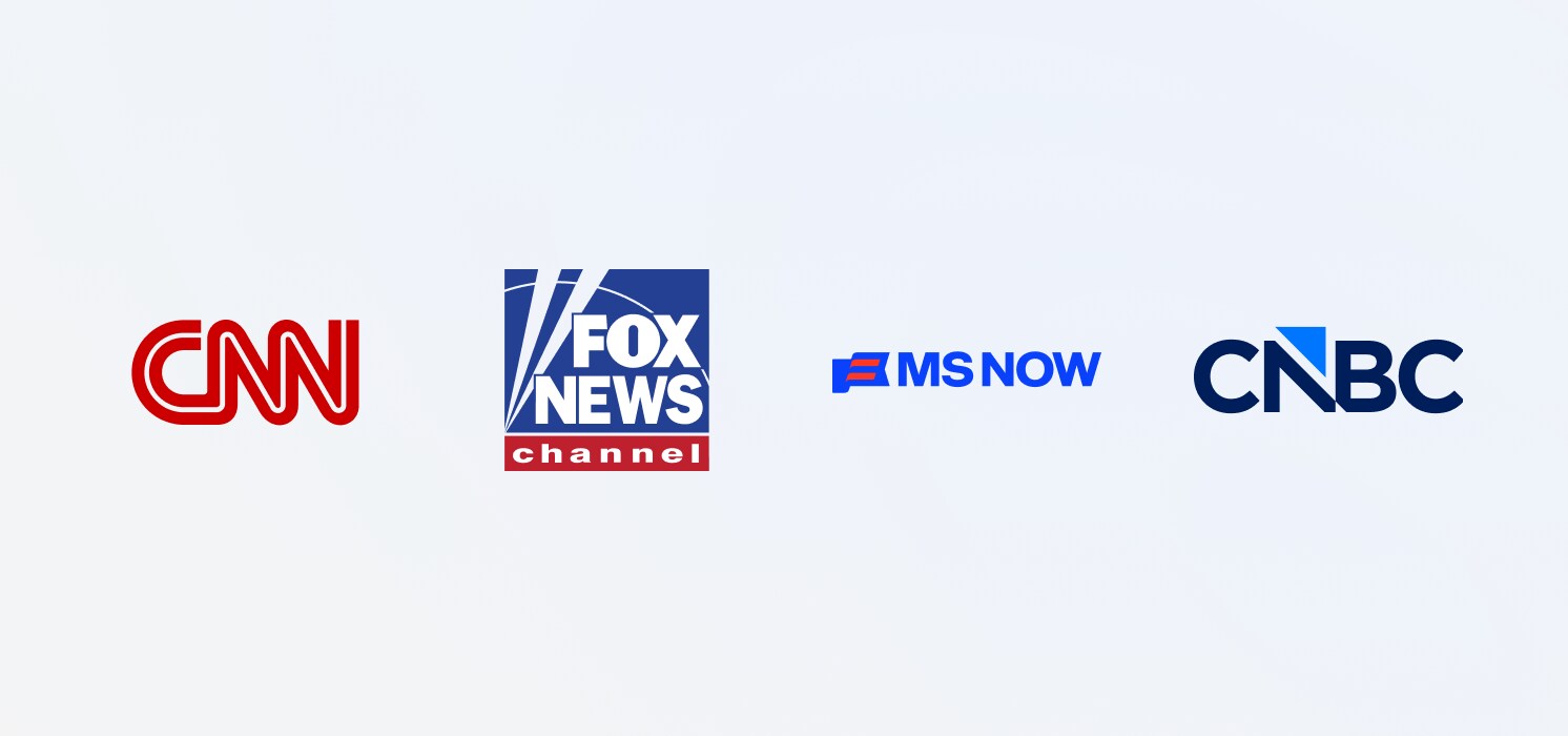 MyNewschannels including CNN, Fox News, and CNBC.
