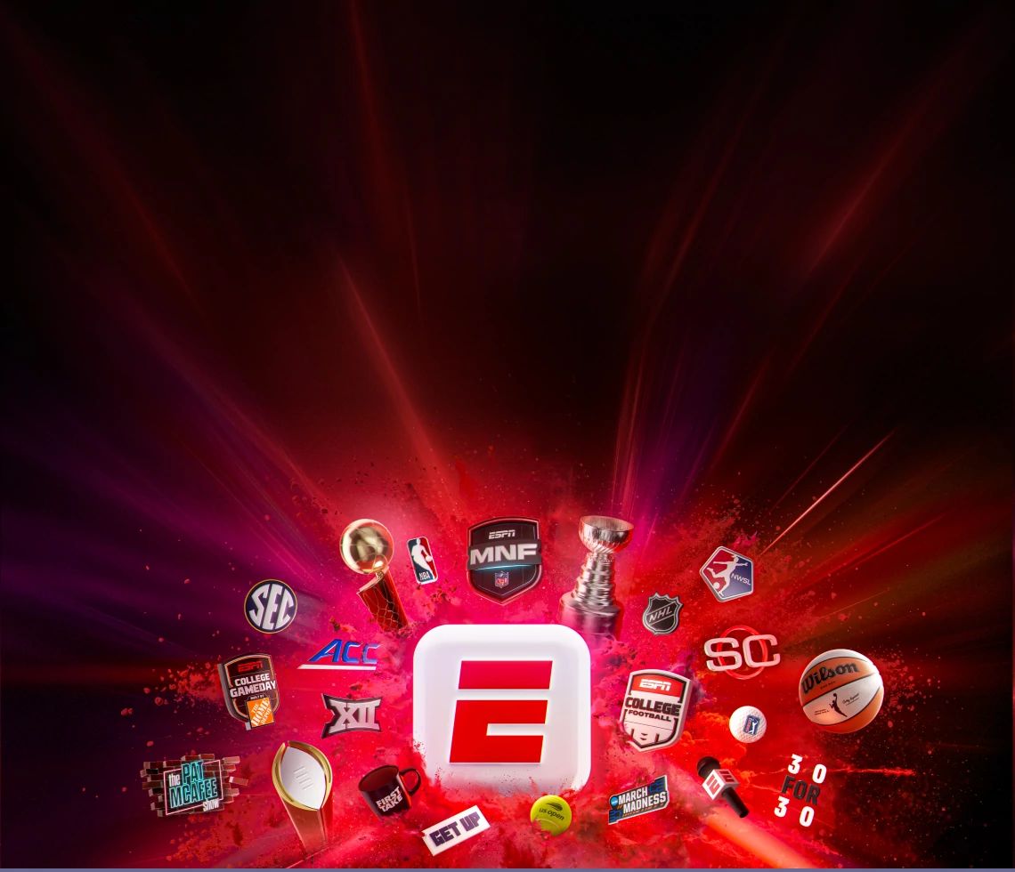 Featuring some of the sports available in th eESPN Unlimited Plan such as Sports Center, ACC and NBA basketball.