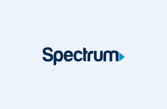Spectrum logo in blue on a light background.