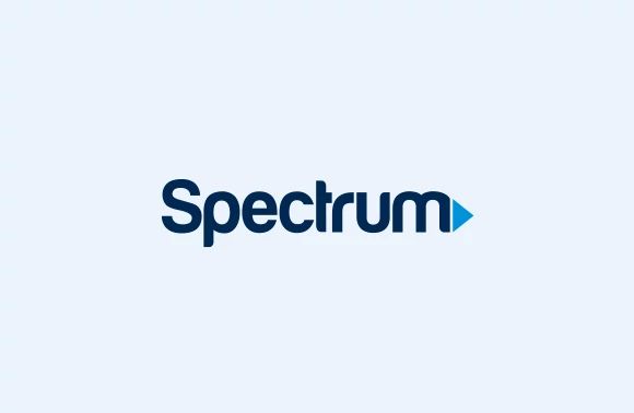 Spectrum logo in blue on a light background.