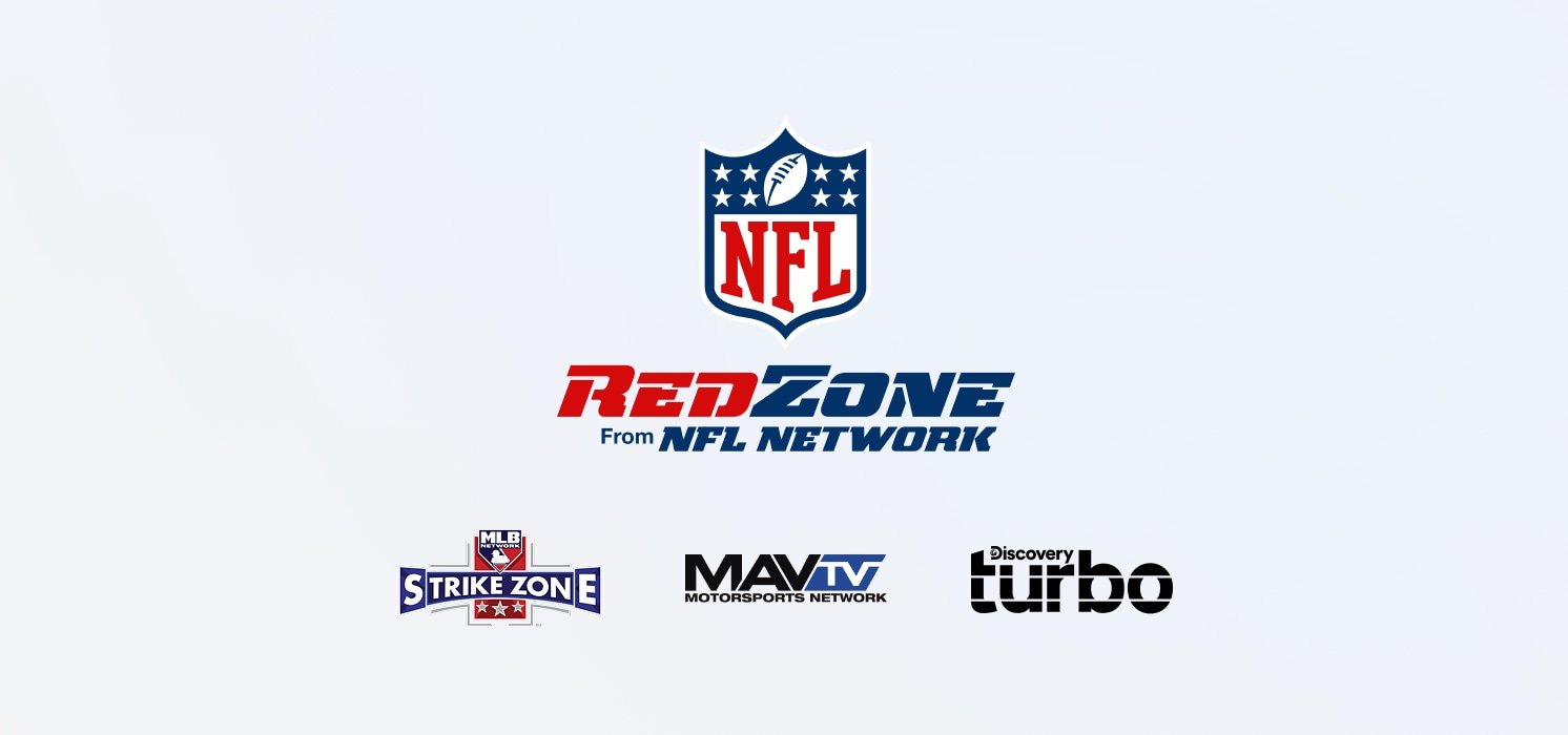 NFL Red Zone logo with other sports logos.