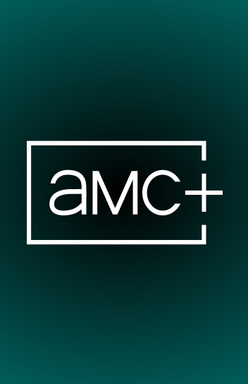AMC+ streaming service logo on a dark green background