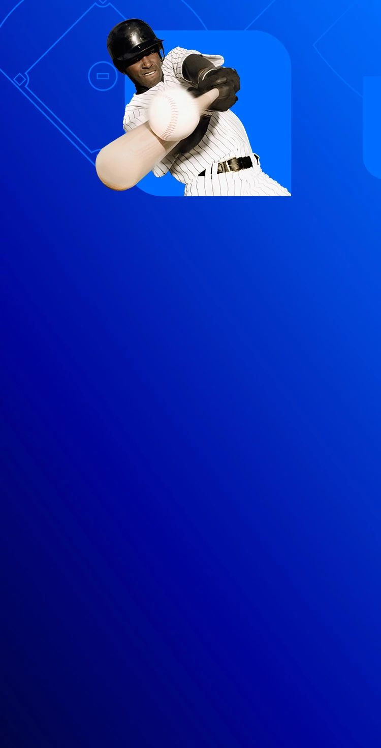 An action shot of a baseball player in a white uniform with black stripes hitting a baseball with a baseball bat