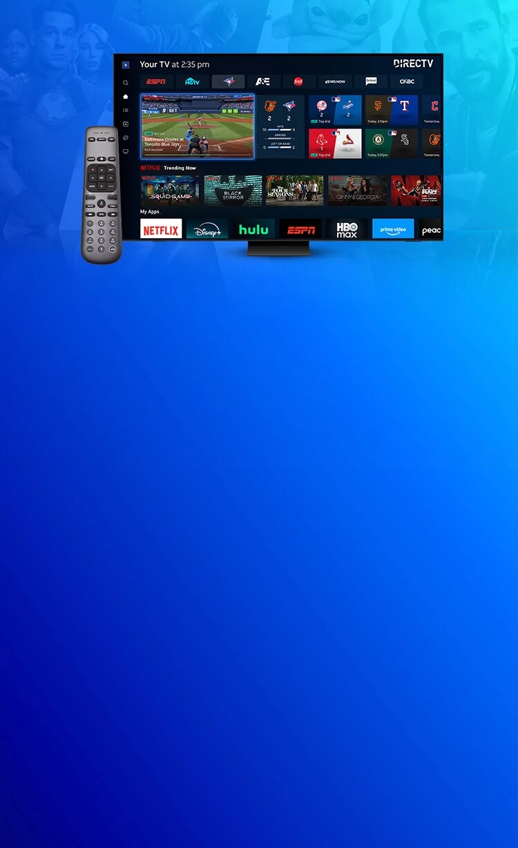 Gemini Air streaming device and TV showing entertainment.