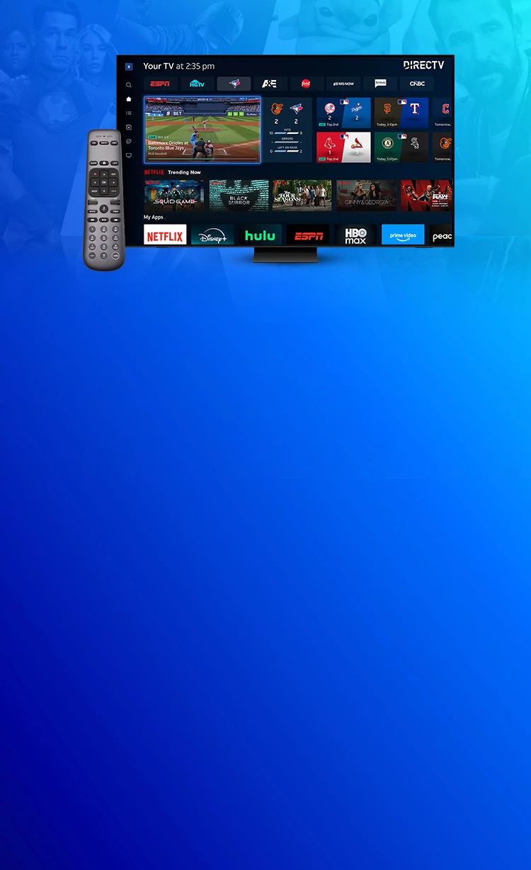 Gemini Air streaming device and TV showing entertainment.