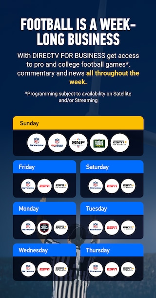DIRECTV Pro and College football calendar