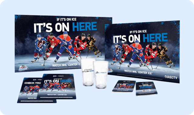 NHL CENTER ICE. Ice cold action served here. DIRECTV FOR BUSINESS.