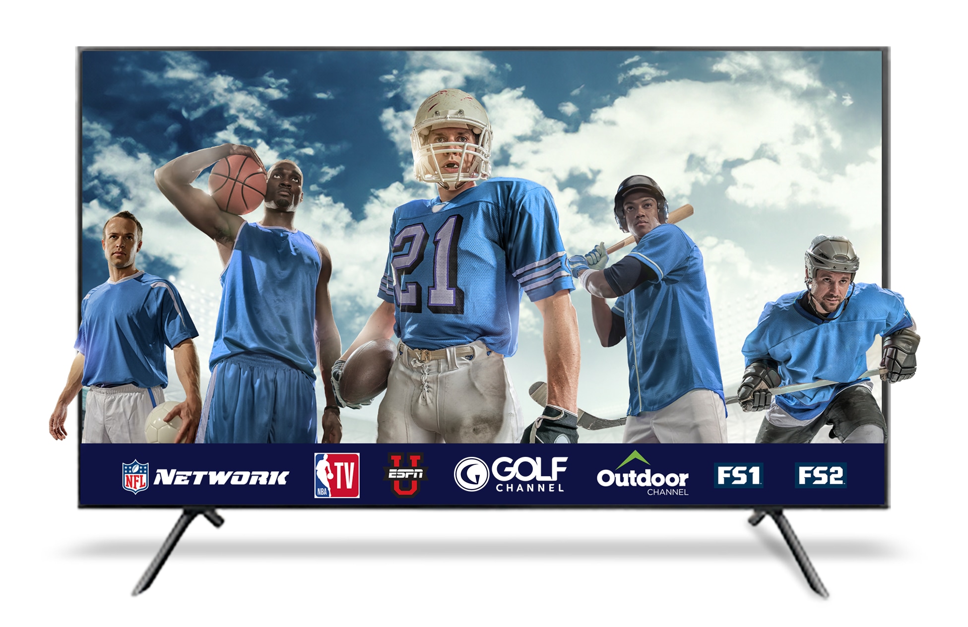 DIRECTV for BUSINESS. NFL Network, NBA TV, ESPN U, NBC Golf, Outdoor channel, FS1, FS2