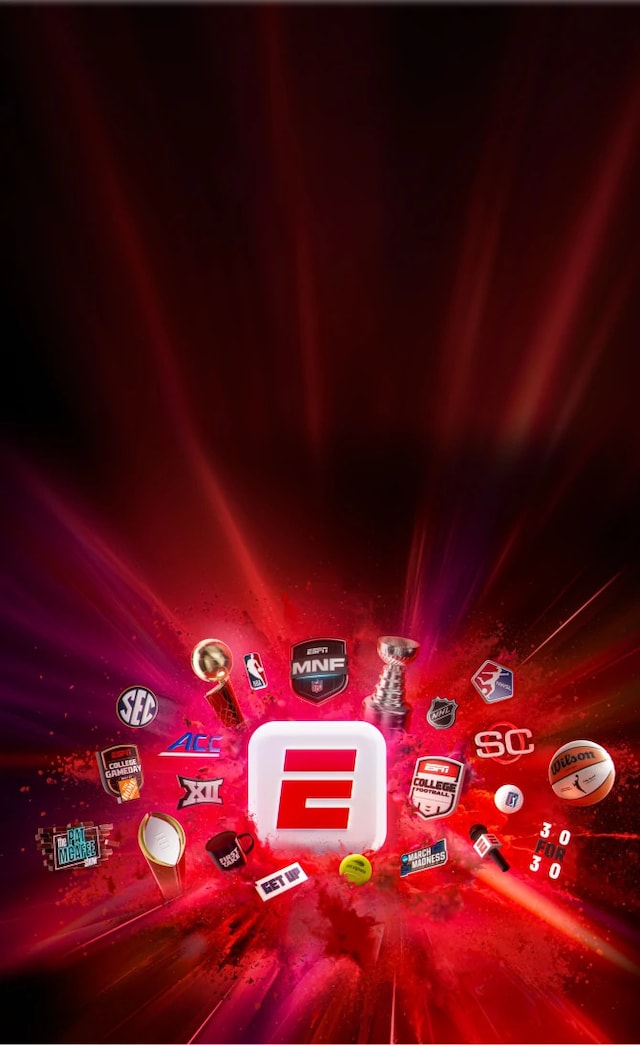 Sports channels programming such as Sports Center available with ESPN.