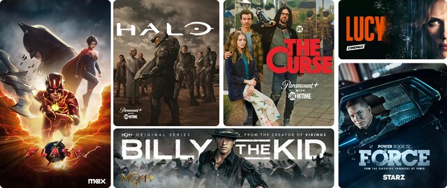 The Flash on Max, Fellow Travelers and The Curse on SHOWTIME, Billy the Kid on MGM+, Lucy on Cinemax, and Power Book IV: Force on STARZ.