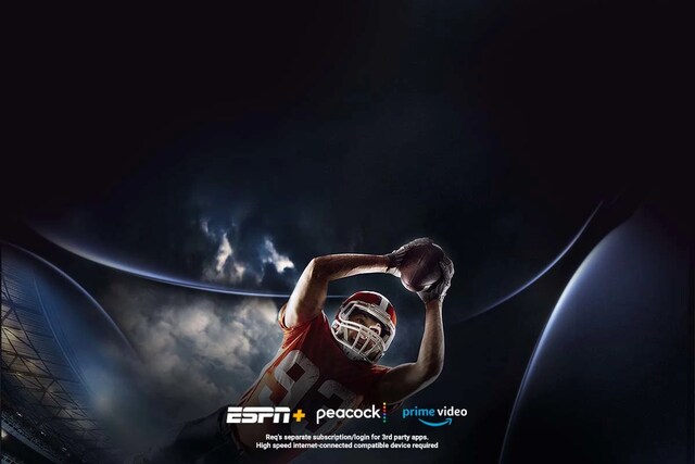 Req's separate subscription/login for 3rd party apps. High speed internet-connected compatible device required.